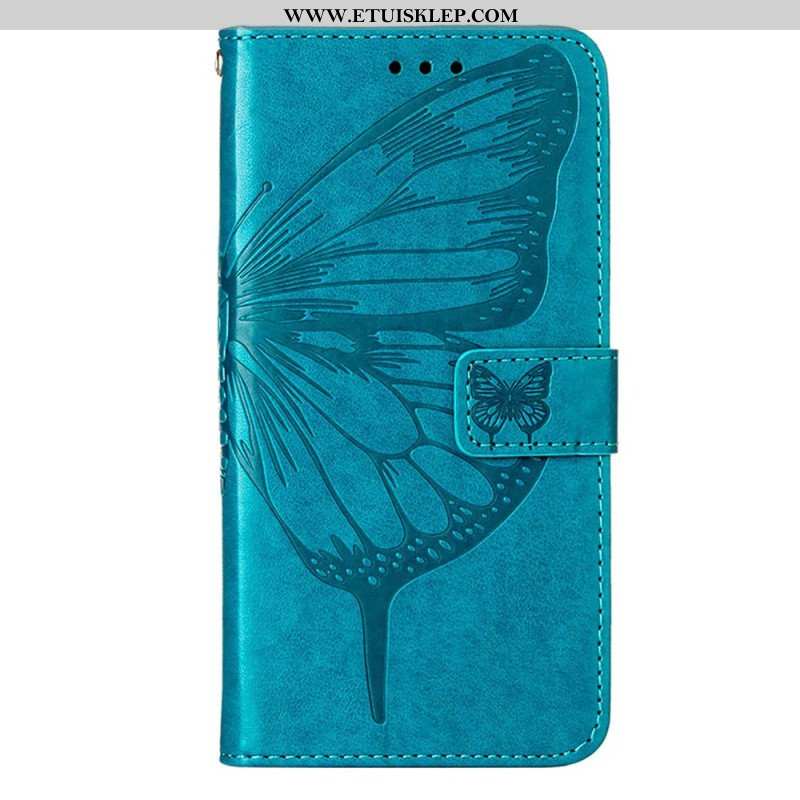 Etui Folio do OnePlus Nord CE 3 Lite 5G Motyl Ze Smyczą